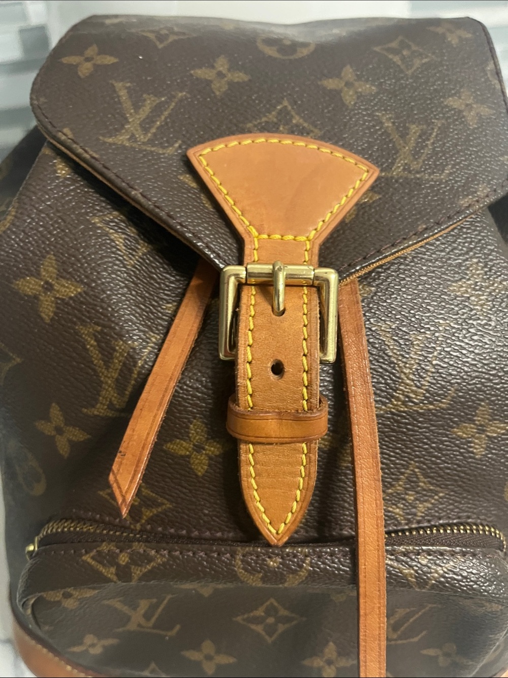 Louis Vuitton Monogram Montsouris MM Women's Backpack Brown - Picture 2 of 15